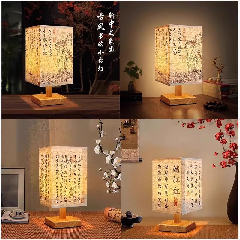 LED Dimmable Table Lamp with Fabric Shade