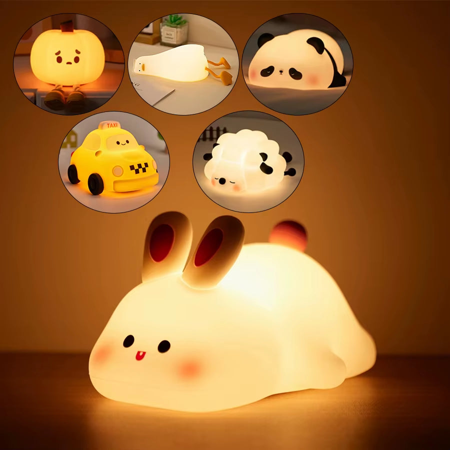 Cozy Animal Silicone Night Light