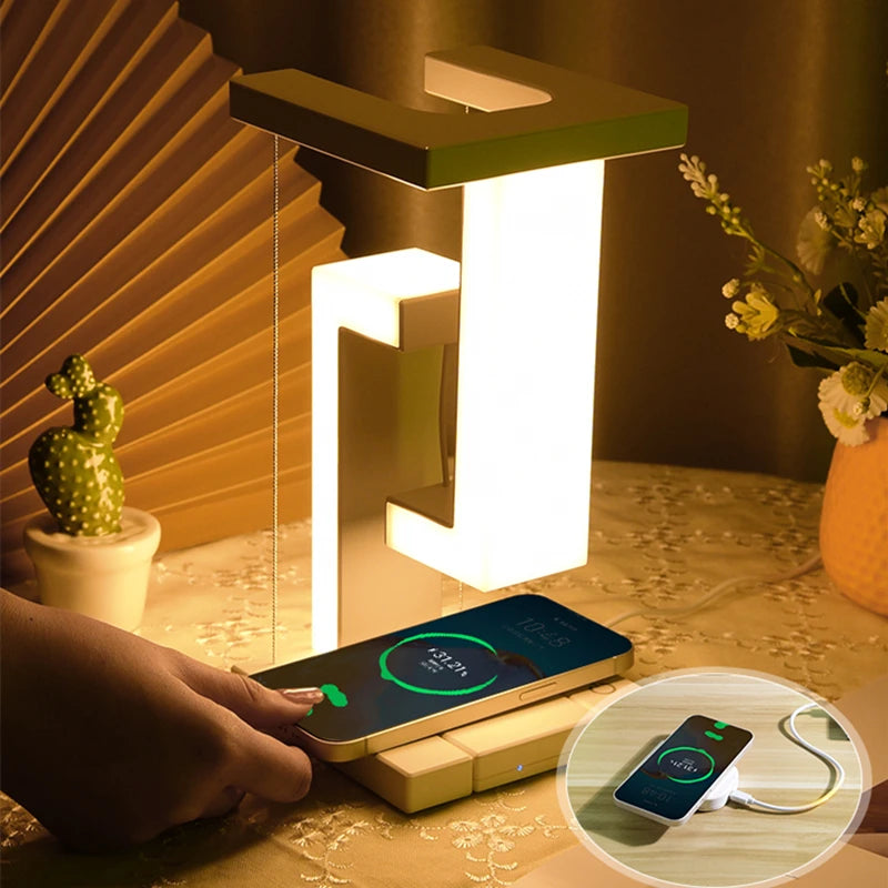 Floating Night Light with 10W Removable Wireless Charger