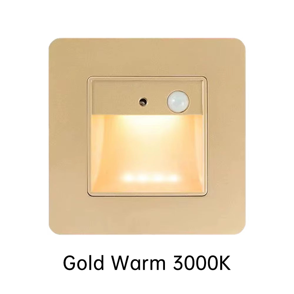 PIR Sensor Recessed LED Stair Light