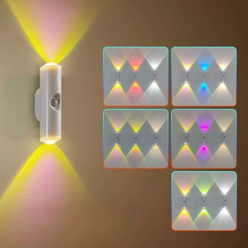 Smart RGB Motion Sensor Night Light – Rechargeable & Magnetic