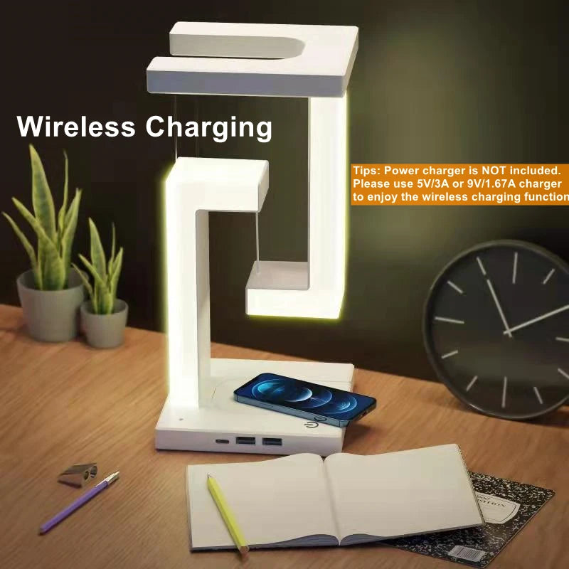 Floating Night Light with 10W Removable Wireless Charger