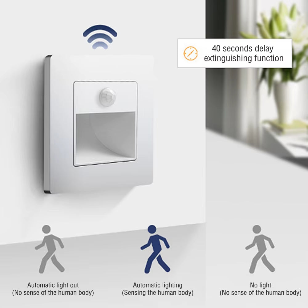 PIR Sensor Recessed LED Stair Light