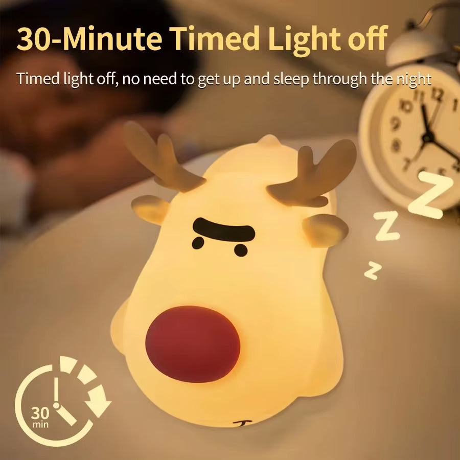 Cozy Animal Silicone Night Light