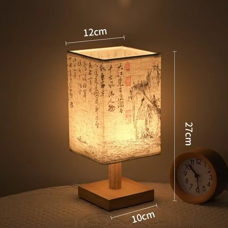 LED Dimmable Table Lamp with Fabric Shade