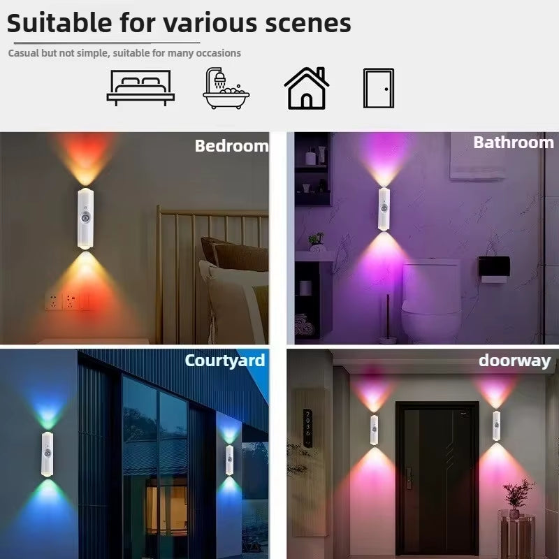 Smart RGB Motion Sensor Night Light – Rechargeable & Magnetic