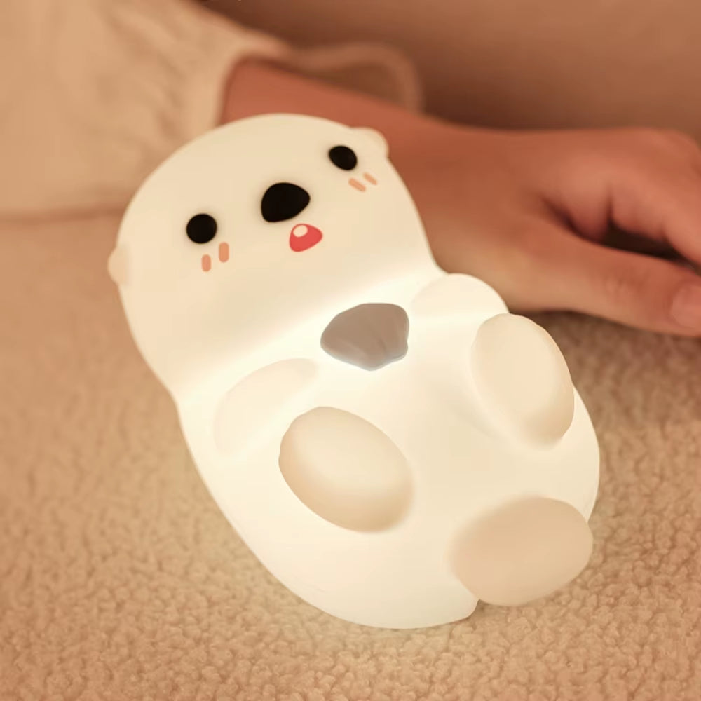 Cute Duck & Capybara Silicone Night Light – Touch Control, Rechargeable