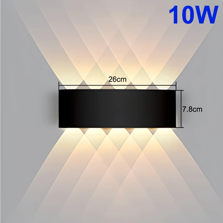 Modern Waterproof Up & Down LED Wall Lamp