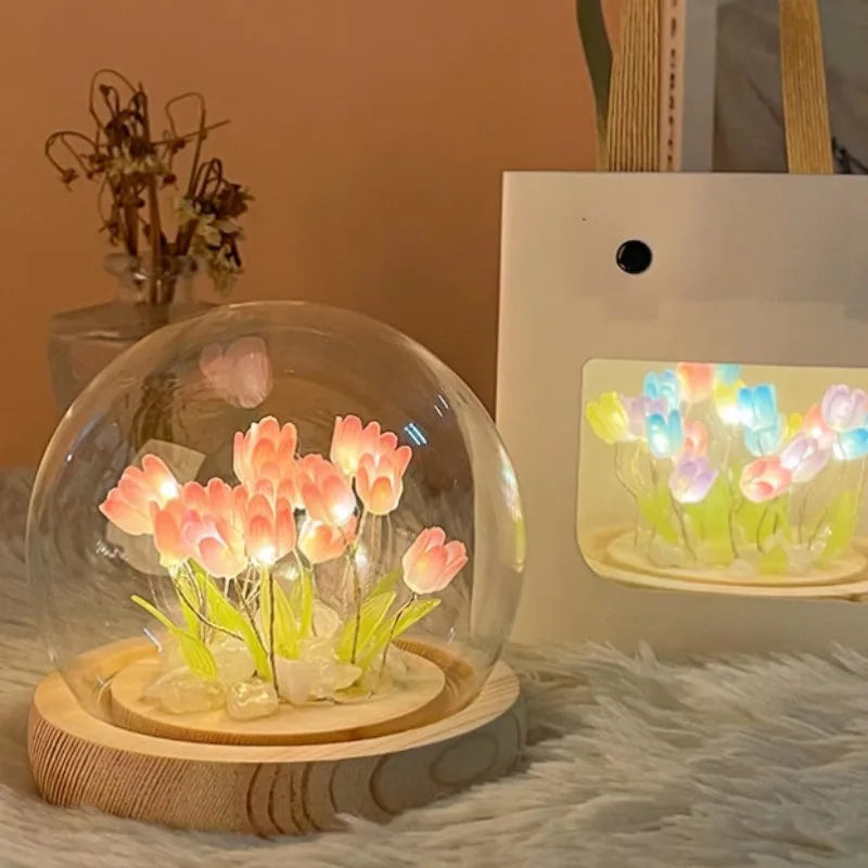 Handmade LED Tulip Night Light