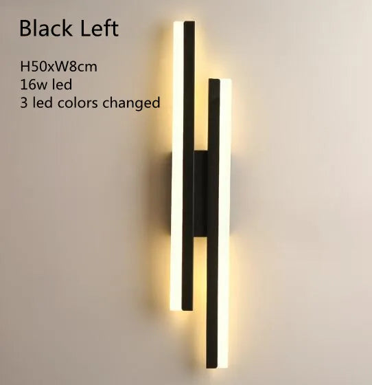 Modern Copper LED Wall Sconce with Acrylic Lampshade