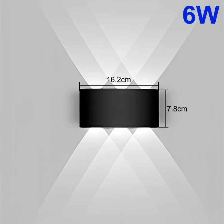 Modern Waterproof Up & Down LED Wall Lamp