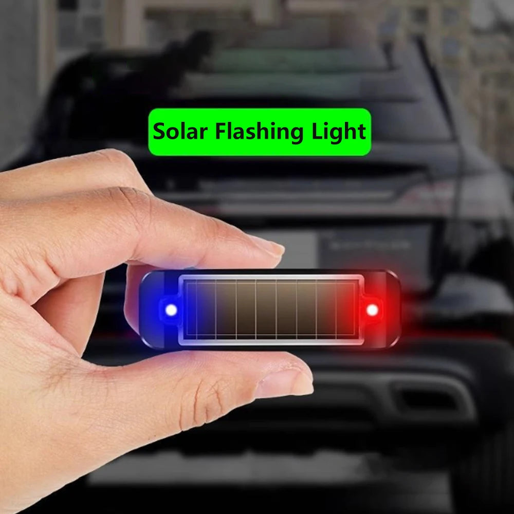 Solar Car Anti-Theft LED Light – Wireless Warning & Safety Indicator