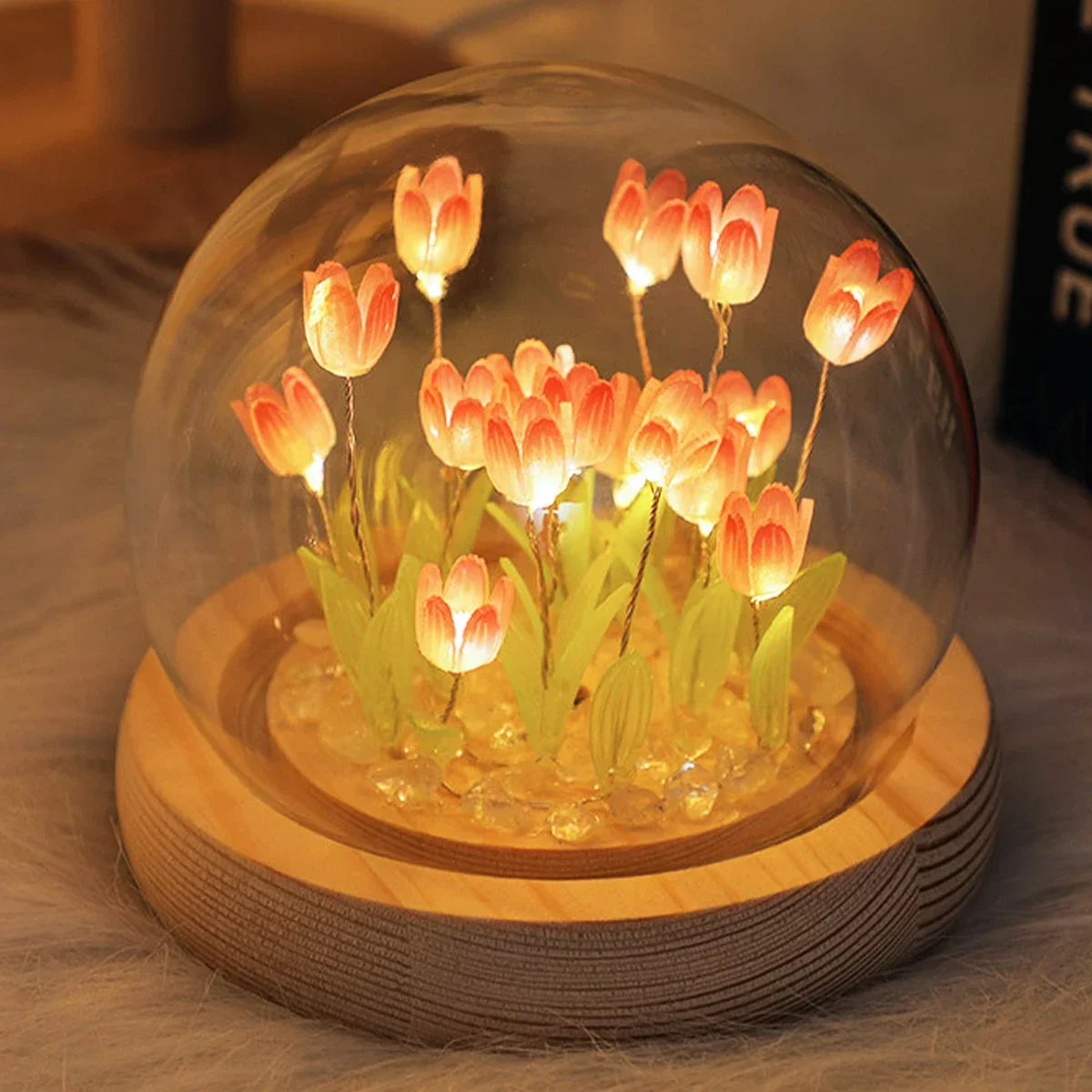 Handmade LED Tulip Night Light