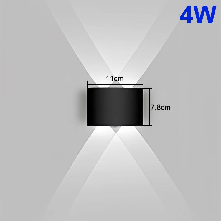 Modern Waterproof Up & Down LED Wall Lamp