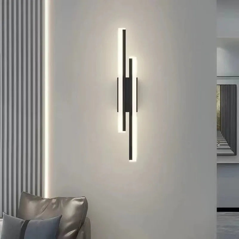 Modern Copper LED Wall Sconce with Acrylic Lampshade