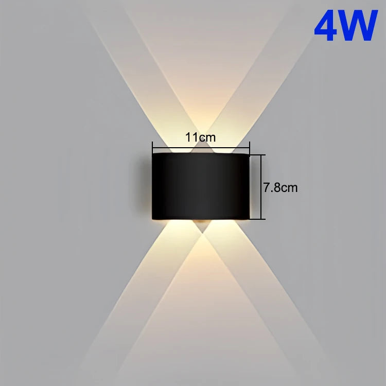 Modern Waterproof Up & Down LED Wall Lamp