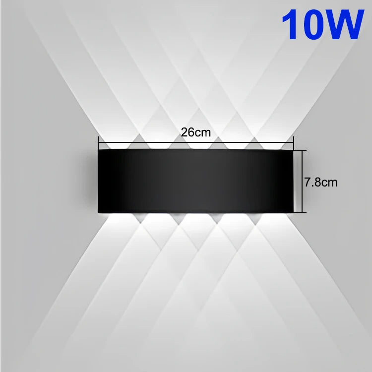 Modern Waterproof Up & Down LED Wall Lamp