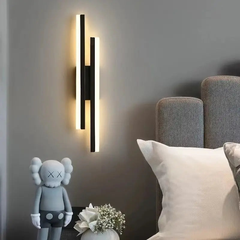 Modern Copper LED Wall Sconce with Acrylic Lampshade