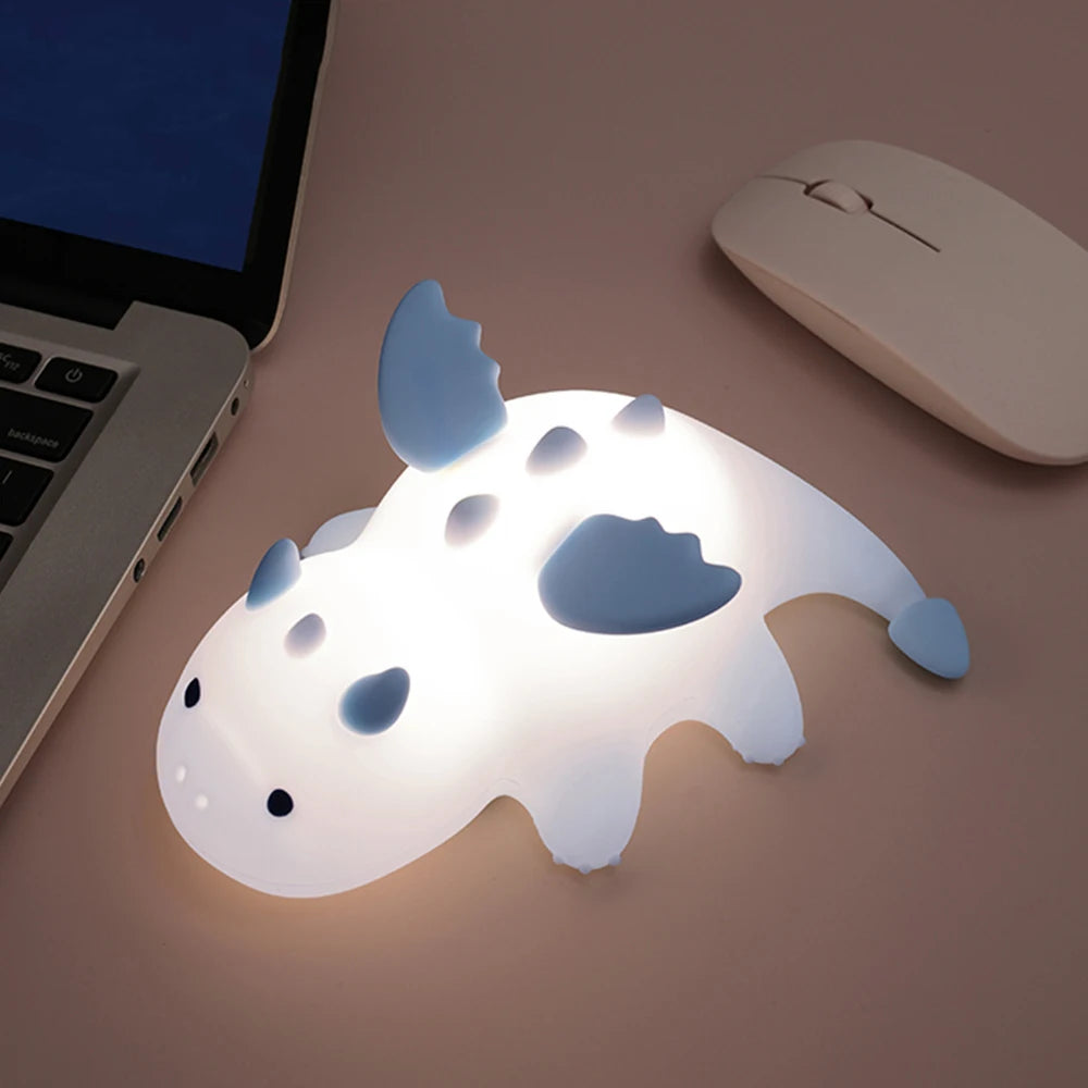 Silicone Night Light - Adorable Fox, Frog, and Duck Designs with Touch Sensor and Rechargeable Features for Nursery and Bedroom Decor