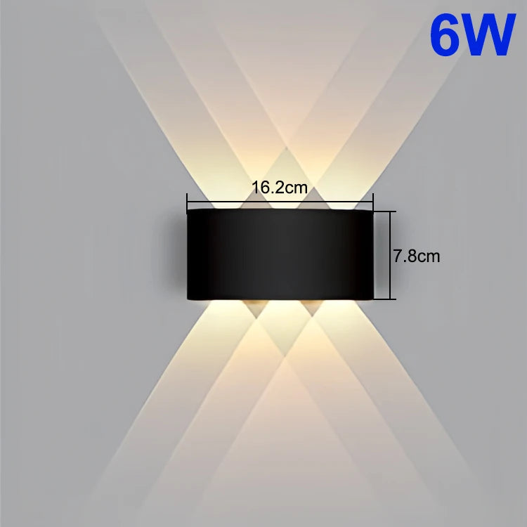 Modern Waterproof Up & Down LED Wall Lamp