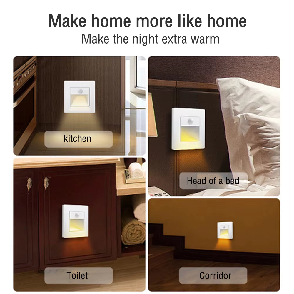 PIR Sensor Recessed LED Stair Light