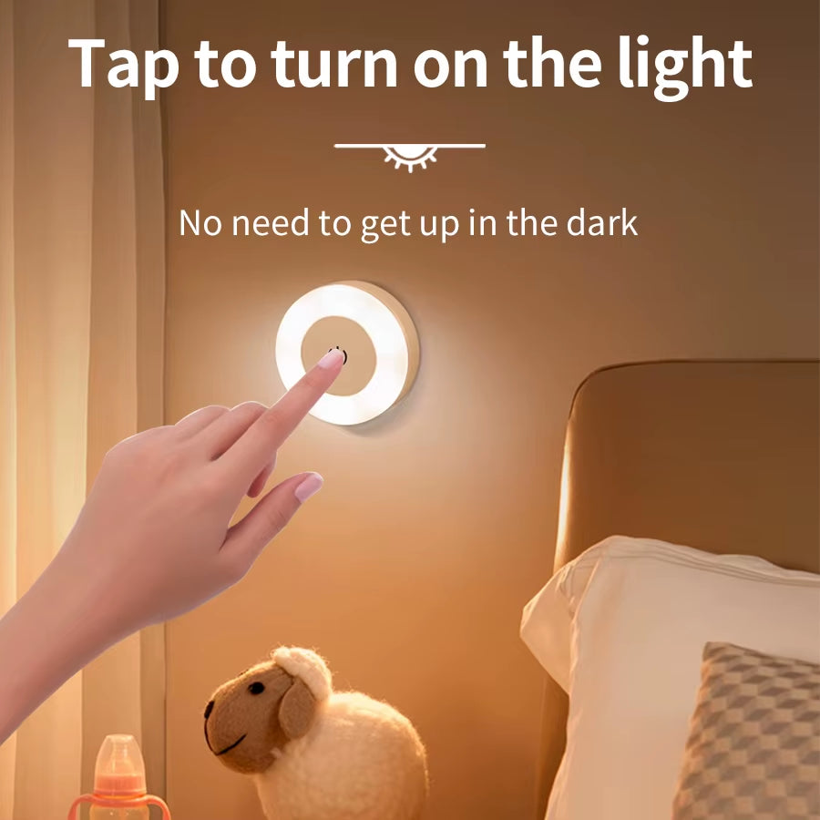 Round Magnetic Rechargeable LED Night Light