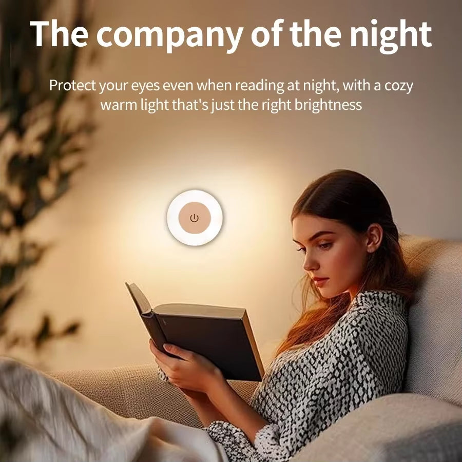 Round Magnetic Rechargeable LED Night Light
