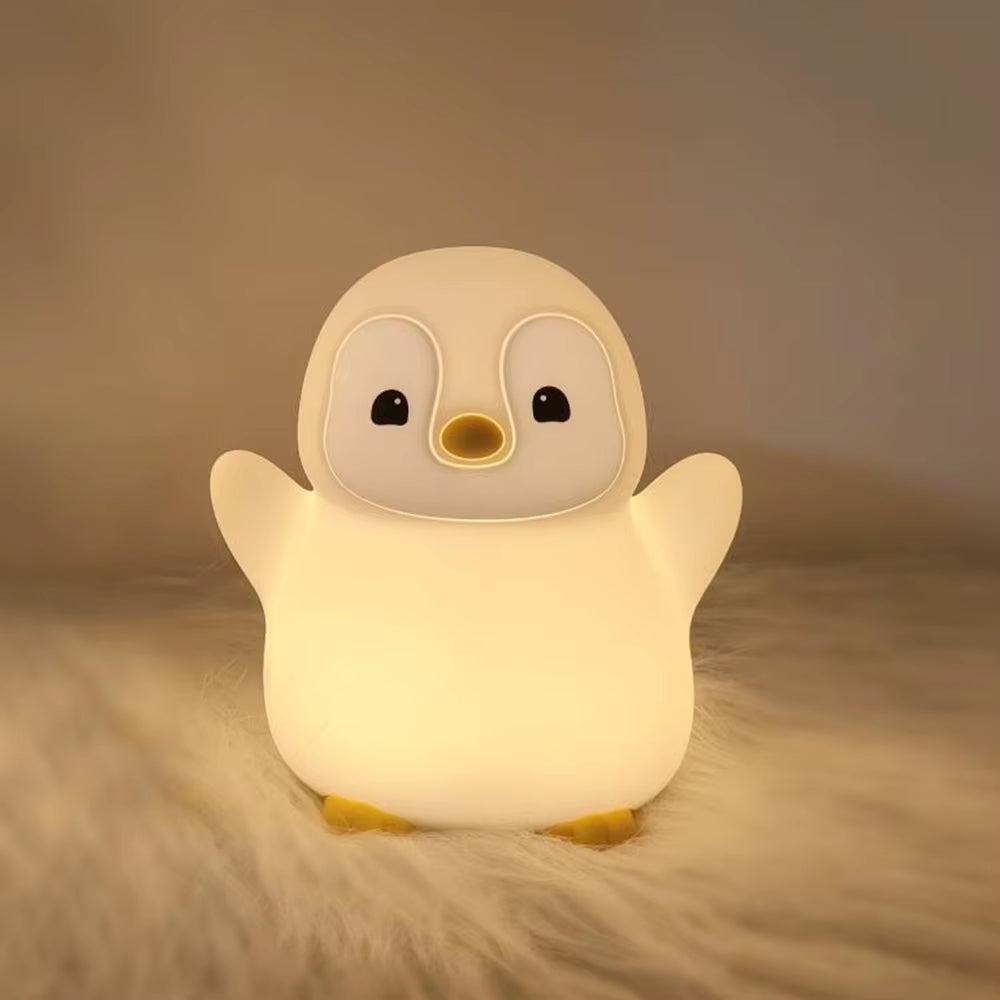 Cute Duck & Capybara Silicone Night Light – Touch Control, Rechargeable